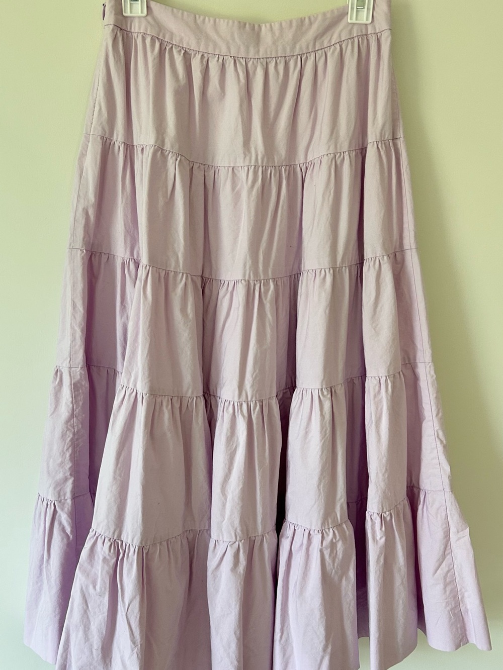 Women’s Tiered Maxi Skirt J.Crew - Light Lavender - Picture 3 of 6